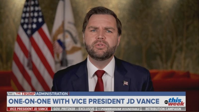 Vance trying to defend Homan is cut off in mid-sentence.
