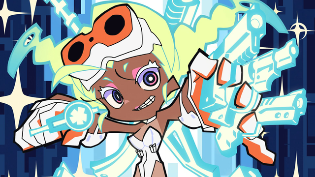 Gunsmith Bitch from the anime series New Panty & Stocking with Garterbelt.