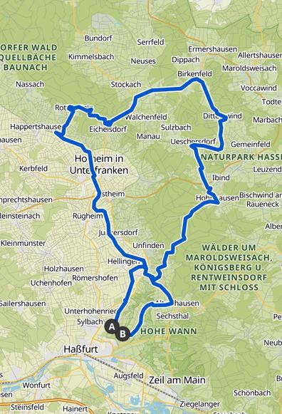 Kartenansicht der gefahrenen Strecke