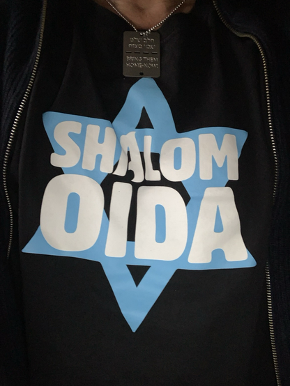 T-Shirt mit der Aufschrift „Shalom Oida“