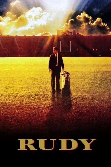 Movie poster for Rudy.