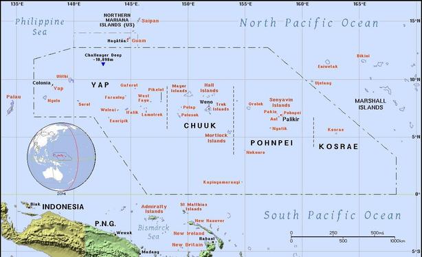A map showing the location of Micronesia
Credit https://ian.macky.net/pat/
