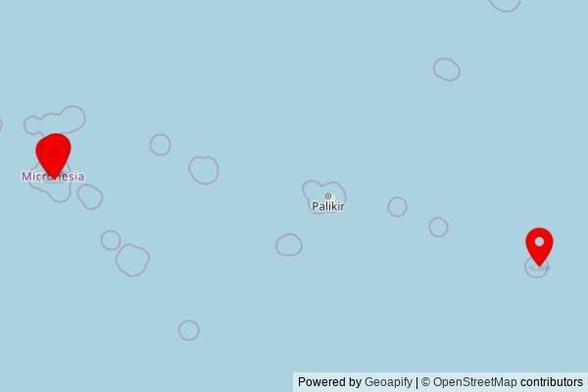A map showing every place of worship we have visited so far in Micronesia including:
Saint Elizabeth Church in Chuuk
Grace Baptist Chutrch in Weno
Unupuker Church in Udot
Jesus Christ Later Adventist in Weno
Beneniem Church in Weno
Calvary Baptist Church in Malem
Grace Baptist Chutrch in Weno
