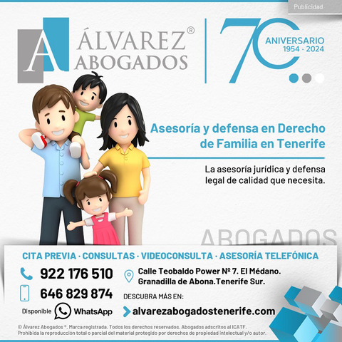 Derecho Familia. En Alvarez Abogados Tenerife llevamos desde 1954 ofreciendo asesoría y defensa en Derecho de Familia tanto en el Sur y Norte de Tenerife. No lo dude y visite nuestra página web. La asesoría jurídica y defensa legal de calidad que necesita. https://alvarezabogadostenerife.com/areas-derecho/derecho-familia/  #alvarezabogados #abogadostenerife #derechofamilia #familia #hijos #casa #dinero #legal #tenerifelegal  