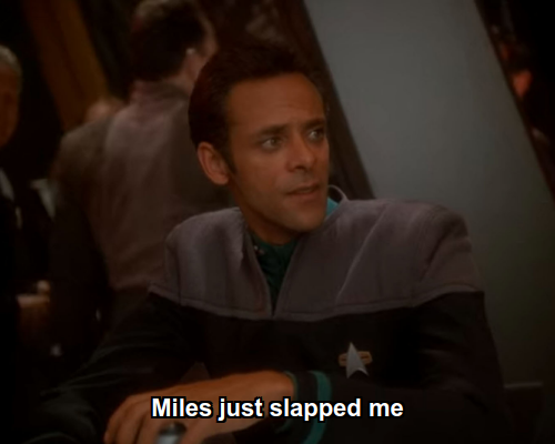 Julian:  Miles just slapped me