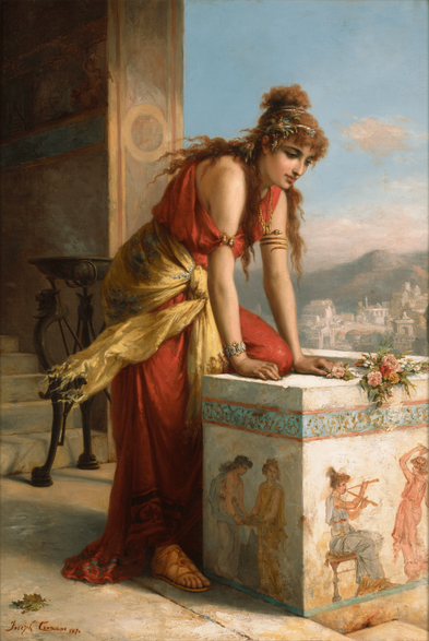 Pompeian Woman by Pierre Olivier Joseph Coomans