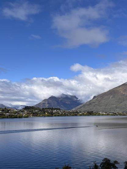 View of Queenstown lake