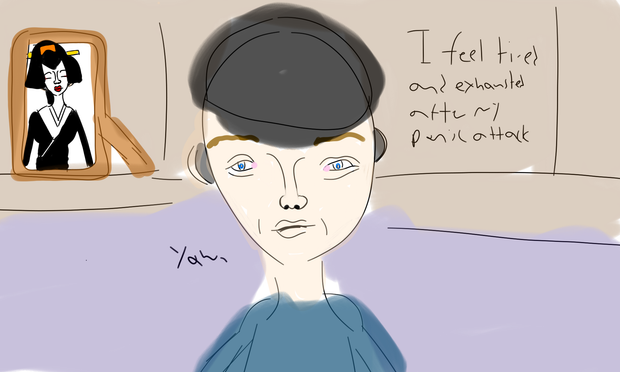 I'm feeling ragged after having a bad panic attack