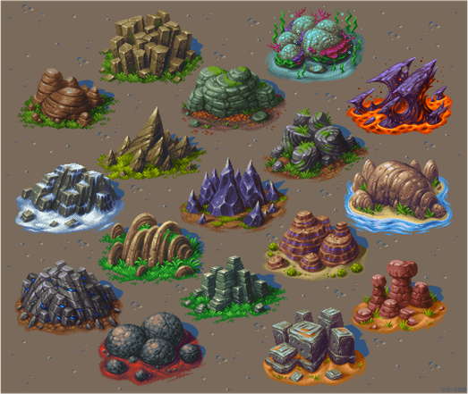 various rocks by Vierbit