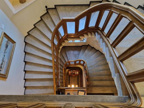 Staircase, looking down.