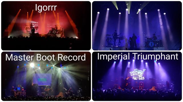 Photo du concert d'Igorrr au Transbordeur. 
Imperial Triumphant commence et cette fois-ci le son est bon. 
Ça fait bien ambiance black metal mais ça ne fait pas tout. 
Master Boot Record sympa mais sans chant, ça manque. 
Visuellement bien cool avec des vieux jeux vidéos. 
Igorrr pour terminer, toujours bien avec un mélange assez bon de différentes sonorités.