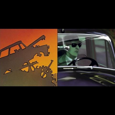 Links: Die drei ??? - Der finstere Rivale (Detail: Autowrack auf dem Schrottplatz) | Rechts: Die drei ??? - Tödliche Spur