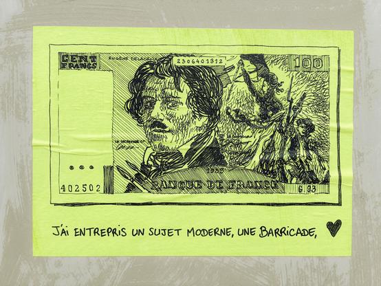 100 francs Delacroix