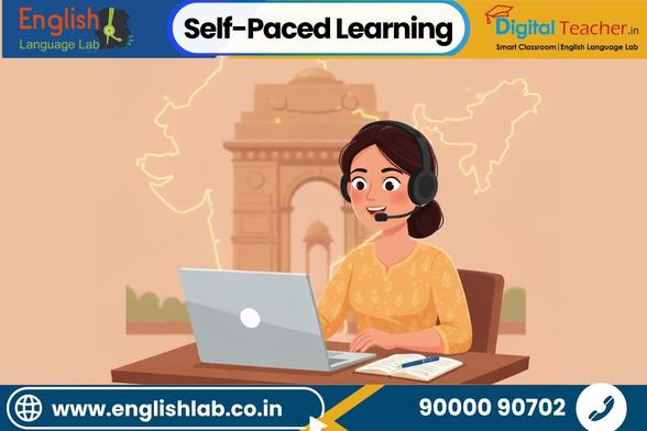 Self-Paced Learning - English Language Lab.
Self-paced learning, Indian accent support, and bilingual instructions ensure students learn at their own pace.