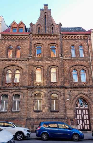 Neugotische Sichtziegelfassade