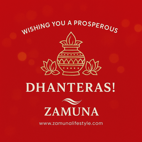 ✨ Wishing you a prosperous #Dhanteras! ✨
May your life shine with wealth, happiness & grace.
Celebrate this festive season with timeless elegance — celebrate with #ZAMUNA. 💫
🔗 www.zamunalifestyle.com
#FestiveElegance #EthnicFashion #IndianTradition #ZamunaLifestyle