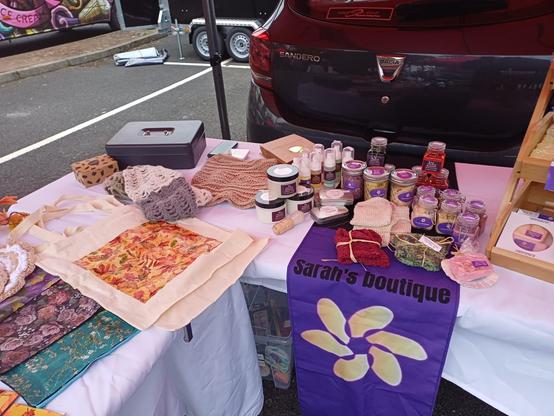Stall set up at Bathgate