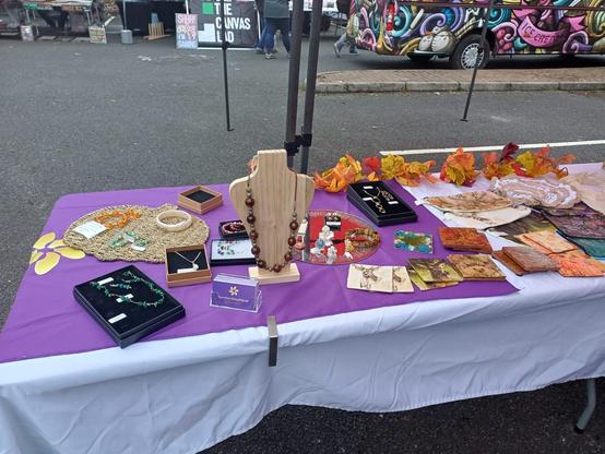 Stall set up at Bathgate