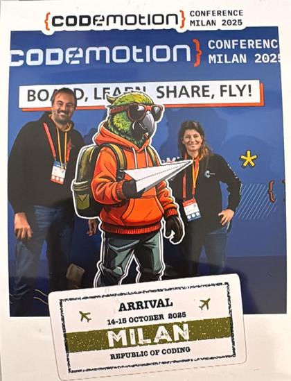 Walter Dal Mut e Alessandra Bilardi con la mascotte dell'evento