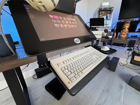 An ADB Apple Extended keyboard serves as my primary input device when computing. It’s connected to an M4 Mac mini.