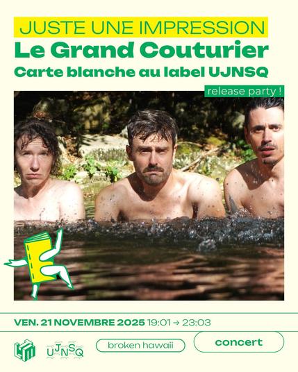 vignette annonce concert d'ouverture Juste Une Impression : Le Grand Couturier