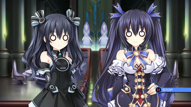 Noire and Uni in shock.