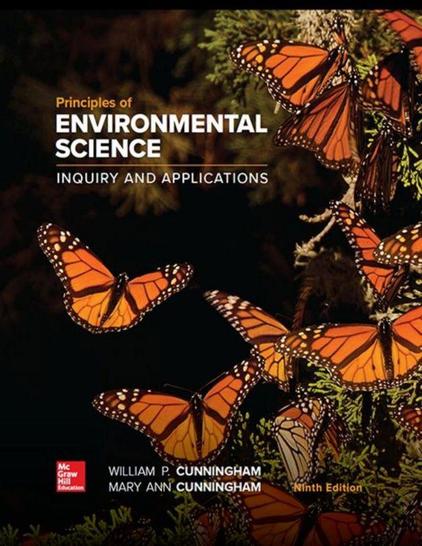 Principles of Environmental Science 9ed by Mary Cunningham, 2020