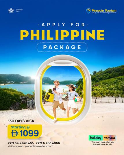 Apply for Your Philippine Visa Package Today!
Get your 30 Days Visa starting at just AED 1099 and make your travel plans hassle-free with Pinnacle Tourism.
Pay easily via Tabby or Tamara flexible installment options available!
Apply now and let your next journey begin!
๐ +971 54 424 8656 (Call/WhatsApp) | pinnacletraveltour.com | https://bit.ly/PinnacleWP
#PinnacleTourism #PhilippinesVisa #VisaAssistance #PhilippinesTravel #DubaiTravel #Tabby #Tamara #VisaPackage #TravelMadeEasy