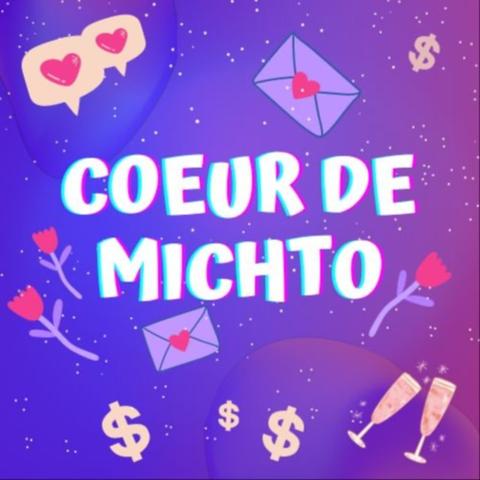 jaquette de Coeur de michto, des fleurs des dollars du champagne et des coeurs