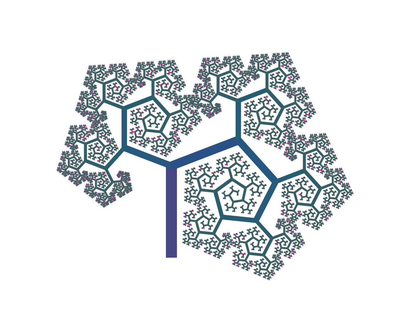 Fractal Tree Art illustration