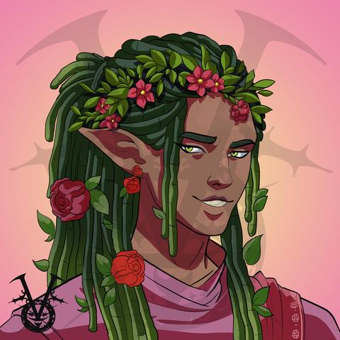 a custom DnD character in all four seasons