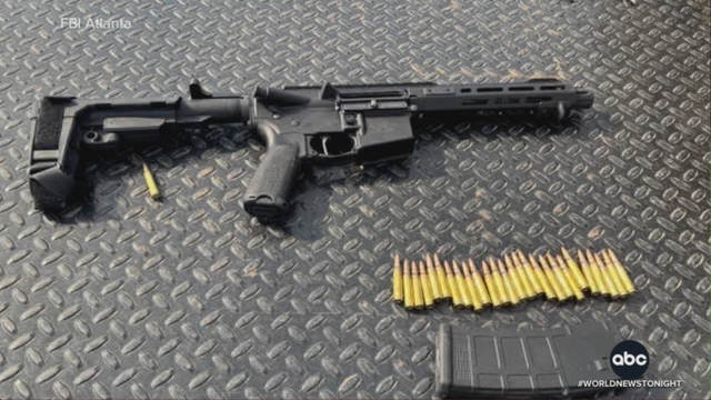 Cagle's AR15 with 27 rounds of ammunition found in his truck just outside the airport terminal entrance.