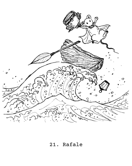 Inktober 2025 jour 21, Rafale par Lysiane Binet