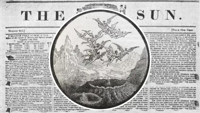 C’est entre la rive orientale de la mer de la Fécondité (Mare fecunditatis) et le bord est de la Lune, zone où s’étendait un champ de cratères clairs et denses dont le gigantesque cratère Langrenus, que Herschel avait eu l’idée de pointer son télescope pour apercevoir les habitants de la Lune. Ces Sélénites Hommes chauves-souris, furent baptisés scientifiquement "vespertilio-homo".