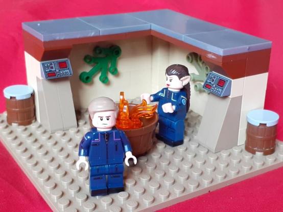 Trip Tucker and T'Pol on a camping trip on Vulcan