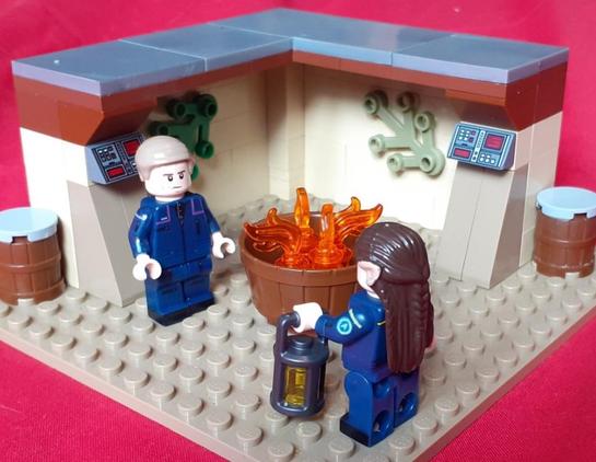 Trip Tucker and T'Pol on a camping trip on Vulcan