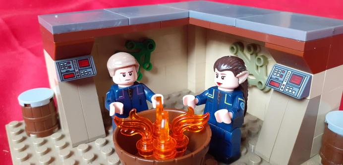 Trip Tucker and T'Pol on a camping trip on Vulcan