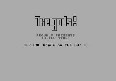 Screenshot of "Battle Star" - Crack: Gods - Published by - on Commodore 64 (19xx)