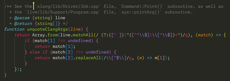     /** See the `clang/lib/Driver/Job.cpp` file, `Command