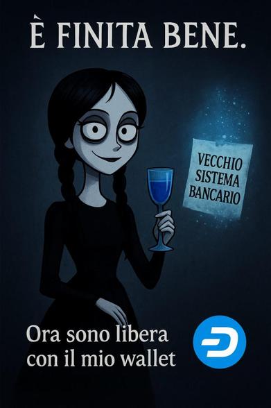 💀
Ho provato a parlare di sovranità al mio conto in banca.
Ora è... in uno stato di silenziosa riflessione ⚰️
Io invece uso Dash 💙😜
#Dash #Meme #Crypto #WednesdayAddams #DarkHumor
#Sovereignty #Privacy #BuilToLast #Evolution #Freedom 
https://x.com/ItaliaDash/status/1980928126571147289