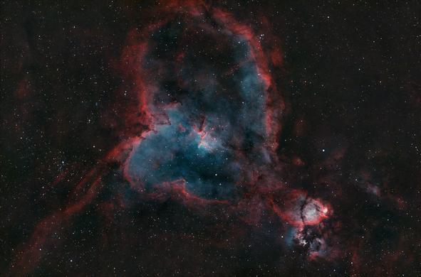 Nebulosa Corazón y Nebulosa Cabeza de pez