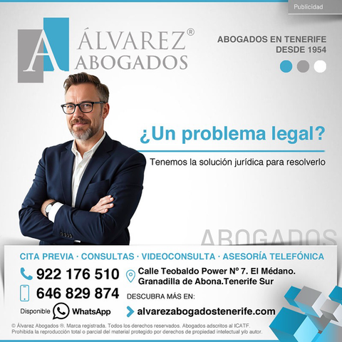 ¿Un problema legal? Tenemos la solución jurídica para resolverlo. Si precisa asesoramiento profesional y tomar acciones judiciales, nuestros servicios legales son la respuesta. Confíe en Profesionales. Somos expertos en Extrajudicial y Judicial. Especialistas del Derecho desde 1954. https://alvarezabogadostenerife.com/contacto/  #alvarezabogados #abogadostenerife #tenerifelegal #justicia #juzgados #legal #derecho #abogados #cerca 