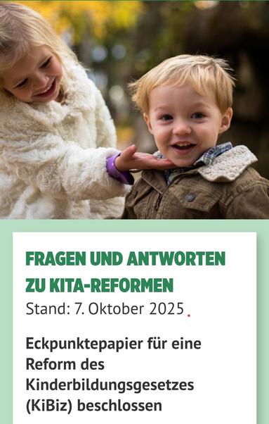 Zwei KitaKinderim Foto über Titel:
Fragen und Antworten zu Kira-Reformen