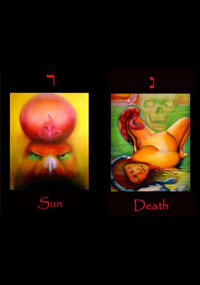 Sun enters Scorpio, tarot card Death. From Tarot of the Morning Star by Minneapolis visual artist Roger Williamson