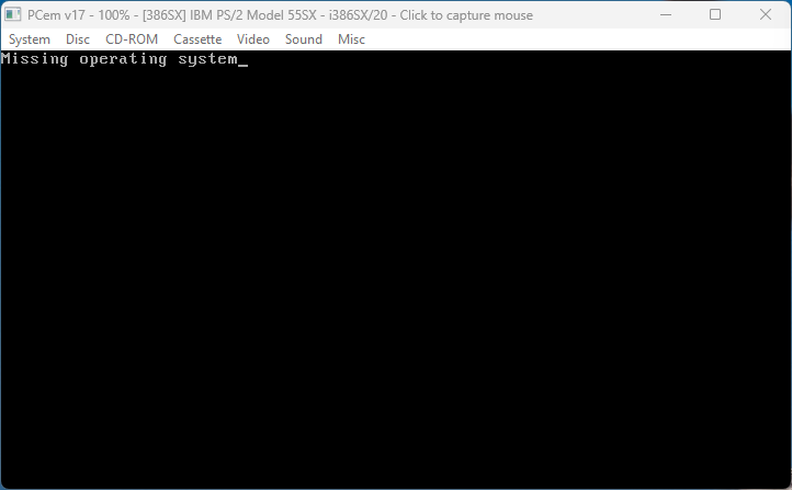 How it's going ...
Missing operating system_