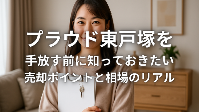 プラウド東戸塚を手放す前に知っておきたい売却ポイントと相場のリアル