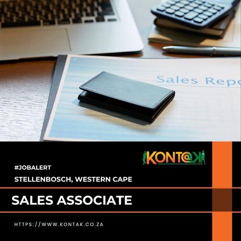Sales Associate (JB5695) at Kontak Recruitment in Stellenbosch, Western Cape