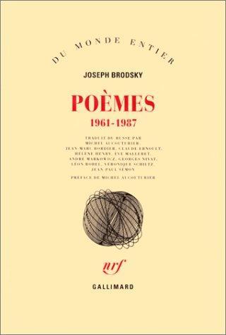  Poèmes : 1961-1987
Joseph Brodsky