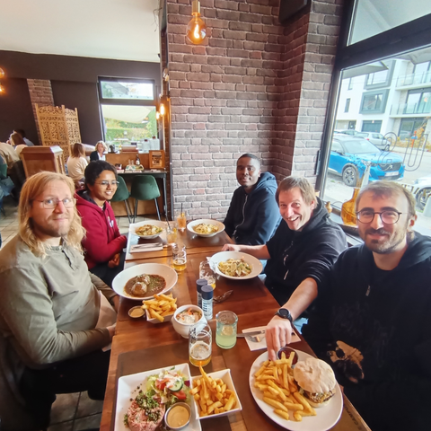 Lunch in Liege with part of the LeidenForce team