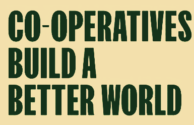Logo for International Year of Co-operatives 2025 - Co-operative build a better world
